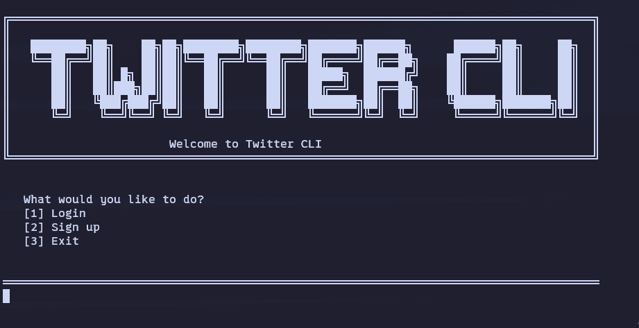 Twitter CLI