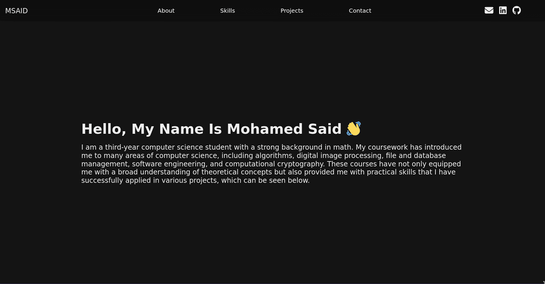 Portfolio Website (old)